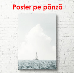 Poster, Barcă în largul mării