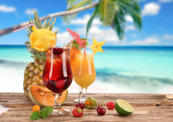 Poster, Cocktailuri cu fructe tropicale