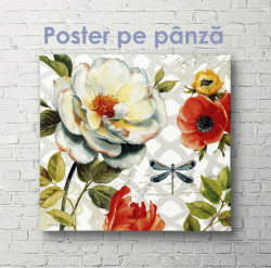 Poster, Compoziția florilor colorate