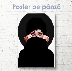 Poster, Fată în negru