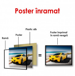 Poster, Ferrari Galben