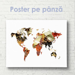 Poster, Harta lumii din condimente