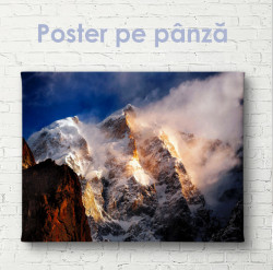 Poster, Munți acoperiți de zăpadă