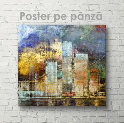 Poster, Oraș abstract