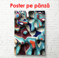 Poster, Pete abstracte albastre