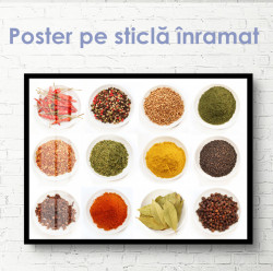 Poster, Platou de condimente diferite