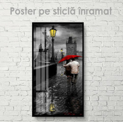 Poster, Plimbarea prin ploaie