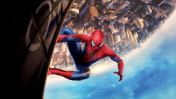 Poster, Spiderman pe o clădire înaltă