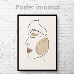 Poster, Trăsăturile feței fetei