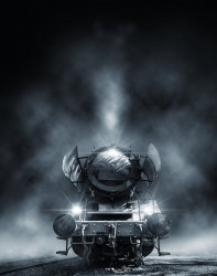 Poster, Tren în ceață