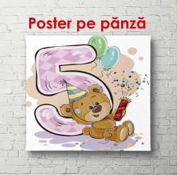 Poster, Ursulețul cu numărul 5