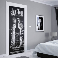 Stickere 3D pentru uși, Jack Daniels, 1 foaie de 80 x 200 cm