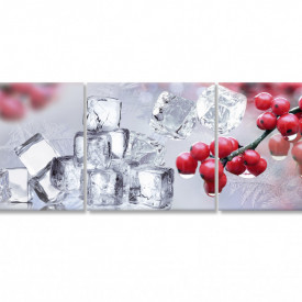 Tablou modular, Boabe roșii și cuburi de gheață