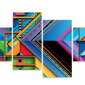 Tablou modular, Geometria colorată