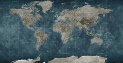 Tablou modular, Harta fizică a lumii
