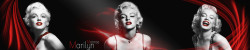 Tablou modular, Marilyn Monroe pe un fundal negru