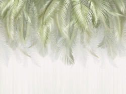 Fototapet, Frunze de palmier de culoare verde