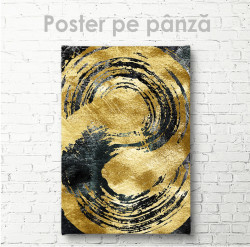 Poster, Artă abstractă cu auriu