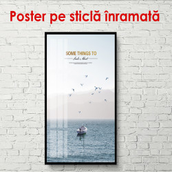 Poster, Barca în ocean