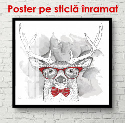 Poster, Cerbul cu ochelari roșii