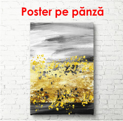 Poster, Fantezie galben-cenușie