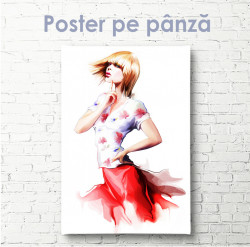 Poster, Fată gânditoare