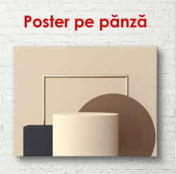 Poster, Forme geometrice în culori palide