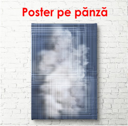 Poster, Fundal albastru abstract și nori