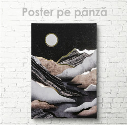 Poster, Luna în munți