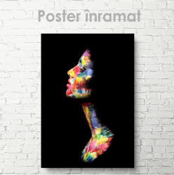 Poster, Portretul unei fete abstracte