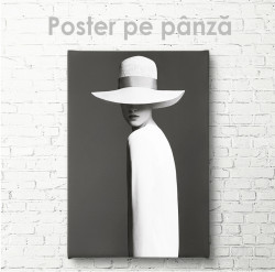 Poster, Portretul unei fete în stilul minimalismului