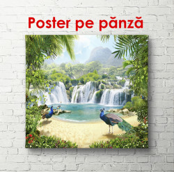 Poster, Ramuri de palmier verde