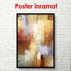 Poster, Textură abstractă maro multicoloră