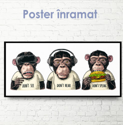 Poster, Trei maimuțe