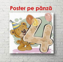 Poster, Ursulețul cu numărul 4