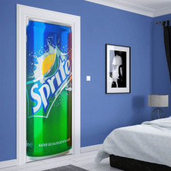 Stickere 3D pentru uși, Sprite, 1 foaie de 80 x 200 cm