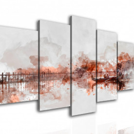 Tablou modular, Peisaj abstract.