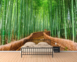 Fototapet, Pădurea de bambus din Sagano