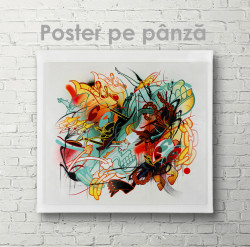 Poster, Abstracție multicoloră