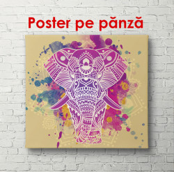 Poster, Elefantul pictat