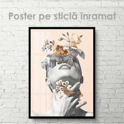 Poster, Fată cu flori