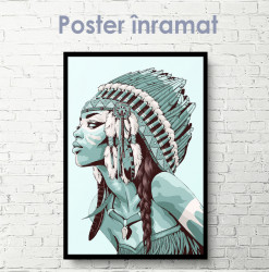 Poster, Fată indiană