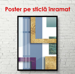 Poster, Fragmente de diferite forme într-un stil abstract