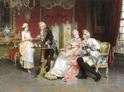 Poster, Întâlnirea la ceai în palat
