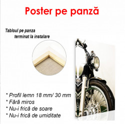 Poster, Motocicletă pe un fundal alb