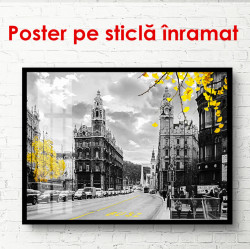 Poster, Oraș antic cu frunze galbene