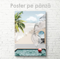 Poster, Piscină lângă hotel