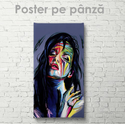 Poster, Portret abstract al unei fete 1