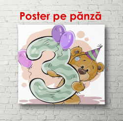 Poster, Ursulețul cu numărul 3