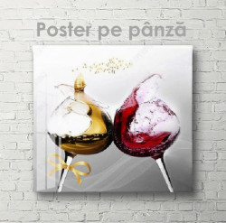 Poster, Vin în pahare